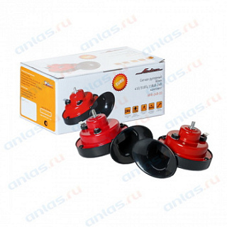 Сигнал звуковой 24В Евро (красный) (АО "СОАТЭ")