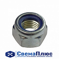 Гайка М 20х2.50, Н=20 мм с пластиковой вставкой (самоконтрящая) ("EXOVO")
