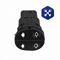 Кнопка стеклоподъемника FORD Fiesta, Fusion, Transit (левая, двойная) ("Ford")