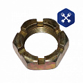 Гайка М 33х1.50, Н=19 мм (под ключ 50) ведущего вала редуктора Камаз (корончатая) (ПАО "Камаз")
