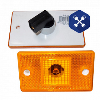 Фонарь габаритный боковой (желтый) 24В (ОАО "РУДЕНСК")