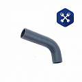 Патрубок радиатора УАЗ нижний угловой (ф=44 мм, L=90/200 мм) резина ("Альтернатива")