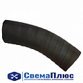 Патрубок радиатора МАЗ нижний угловой (ф=60 мм, L=100/100 мм) резина (АО "БРТ")