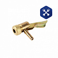 Наконечник шланга подкачки  (6 мм) угловой (латунь) ("Альтернатива")