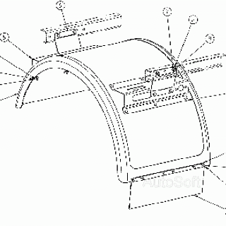 Кронштейн крыла СЗАП левый (ОАО "Автоприцеп-Камаз")