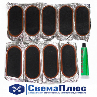 Р/к шин  (9 заплаток 45х100 мм, клей) ("PATCH RUBBER")