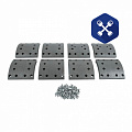 Р/к колодки (L=210 мм, H=180 мм) (8 шт) IVECO STD ("TECHNO BRAKE")