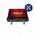 Фонарь освещения номерного знака Евро 12В (красный) ("ЕВРОСВЕТ")