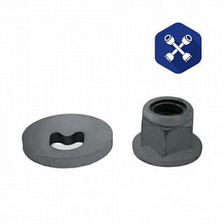 Шайба-эксцентрик развала VOLVO (с гайкой) ("ZZVF")