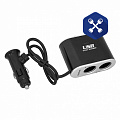 Разветвитель прикуривателя 12/24В на 2 гнезда и USB (0.5А) с тумблерами ("AutoStandart")