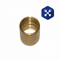 Втулка ушка рессоры передней Камаз (ф=40/48 мм, Н=74 мм) латунь ("Альтернатива")