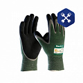 Перчатки комбинированные (2 покрытие нитрил, защита от порезов, вода/масло, размер 8)