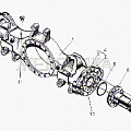 Картер моста МЗКТ заднего/среднего