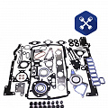 Р/к двигателя FORD Transit (прокладки силикон, металл, кольца, без ГБЦ) (23 наим) ("LEX")