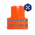 Жилет сигнальный оранжевый ("SIMA LAND") МАРКИРОВКА !!!!!