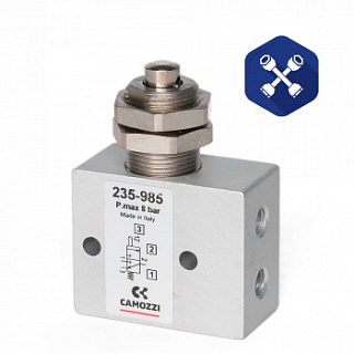 Кнопка аварийная минираспределитель ("CAMOZZI")