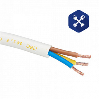 Провод ПВС 3х2.5 (белый) (ООО "АЛЬГИЗ")