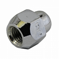 Гайка колеса М12х1.5х26 закрытая, конус, ключ 21 (хром)