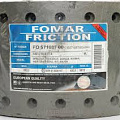 Р/к колодки (L=210 мм, H=180 мм) (8 шт) STD SAF, BPW, Benalu (с заклепками) ("FOMAR FRICTION")