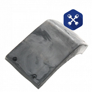 Боковина бампера ПАЗ угловая (резина)