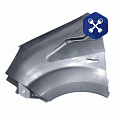 Крыло ГАЗель-Next переднее левое (пластик) серое окрашенное "Сильвер Лайт" (ООО "ТЕХНОПЛАСТ")