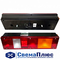 Фонарь задний левый 24В (разъем по центру AMP) (с подсветкой) с боковым габаритом (ОАО "РУДЕНСК")