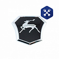 Знак "ГАЗель Next" заводской (эмблема) (на решетку радиатора) ("Альтернатива")