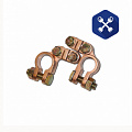 Клемма АКБ (2 шт) (+, -) цинк (прижимная планка) ("General Technologies")