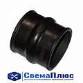 Патрубок интеркулера Краз (ф=90 мм, L=120 мм) прямой (резина) ("Альтернатива")