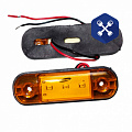 Фонарь габаритный боковой (желтый) (светодиод) (провод) 12/24В Mini Samsung ("Автолонг")