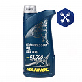 Масло компрессорное 100   (1л) MANNOL Compressor Oil минеральное (для поршневых и ротационных) М+