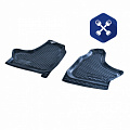 Коврики салона ГАЗель-Next передние из 2-х частей (резина) ("ПЕТРОПЛАСТ")