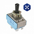 Тумблер (3-х позиционный) рычажный (с фиксацией) 250В/6А (ОАО "СЗР")
