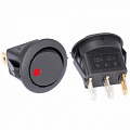 Переключатель клавишный 12В 16А ON-OFF красный (ЗАО "ЭНЕРГОМАШ")