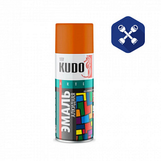 Автоэмаль (520 мл) оранжевая ("KUDO")