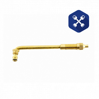 Вентиль угловой 100° вертлюжный (L=140 мм) ("TECH")