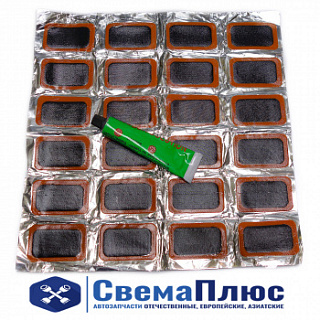 Р/к шин (24 заплатки 30х50 мм, клей) ("PATCH RUBBER")