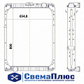 Радиатор водяной Камаз (4-х ряд) 43118, 65115, 6520 дв.740.55, 62, CUMMINS медный (АО "ШААЗ")