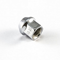 Гайка колеса М1/2"-20x16 открытая, конус, ключ 19 (цинк)