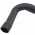 Патрубок радиатора SCANIA переходной нижний угловой (ф=56/60 мм, L=350 мм) резина ("Diesel Technic")