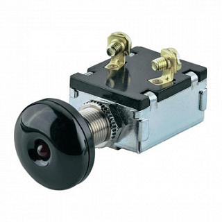 Переключатель вытяжной 12В 30А с красной подсветкой