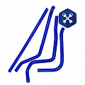 Патрубки отопителя УАЗ-Патриот (после 2012 г.) (4 шт) ф=20 мм силикон ("Motorist")